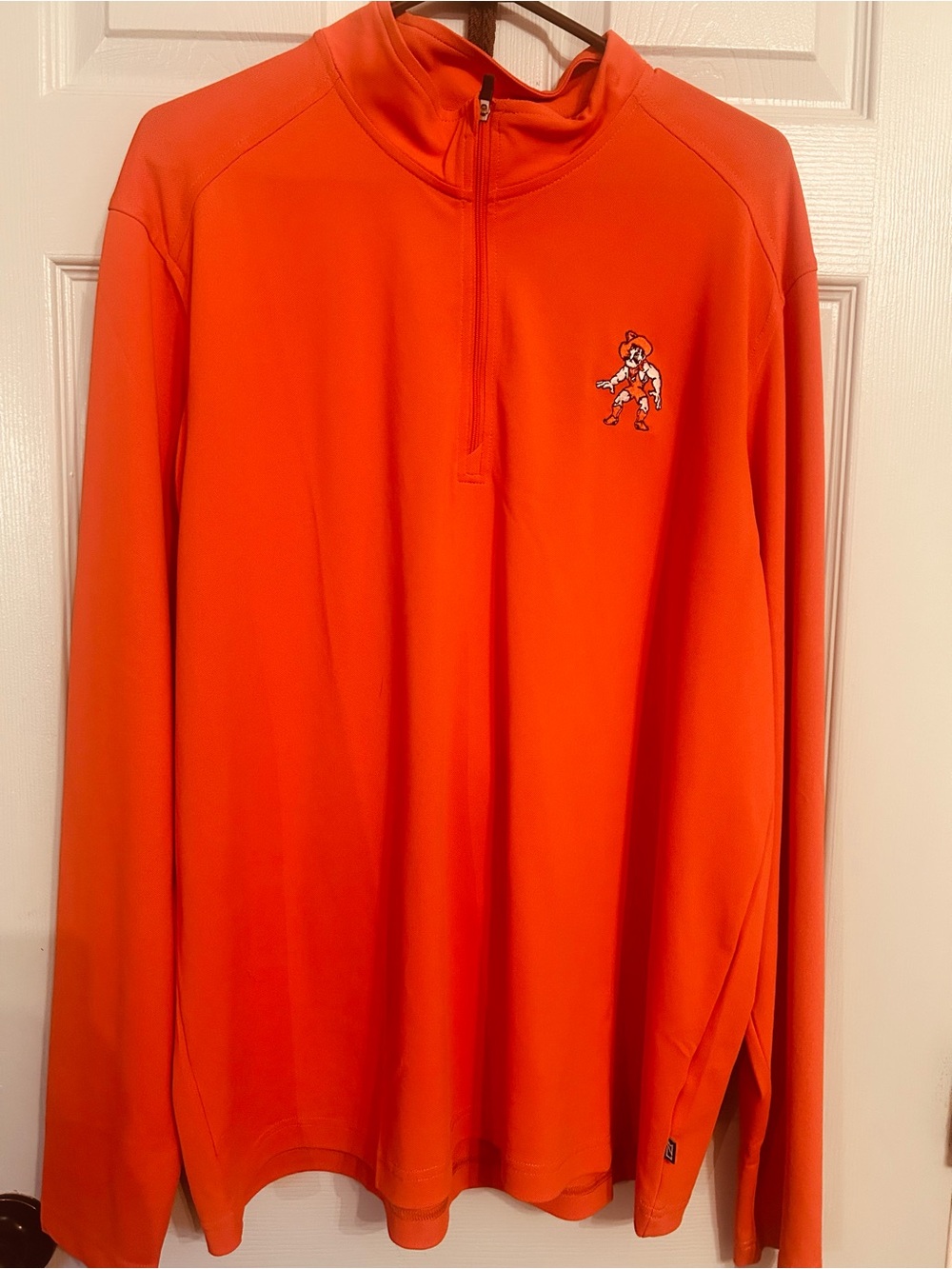 Men’s OSU Cowboys Cutter & Buck Quarter Zip Pullover